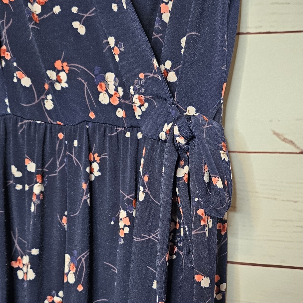 Kaileigh Floral Faux Wrap Wide Leg Jumpsuit - Picture 5 of 16